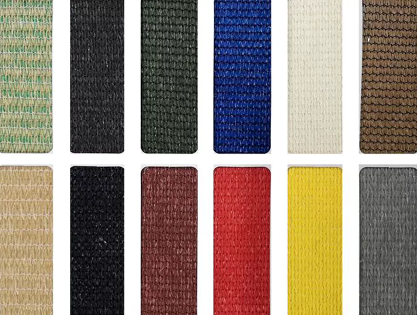 collection of shade cloth materials