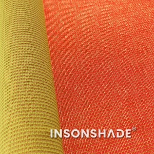 dual color knit shade fabric