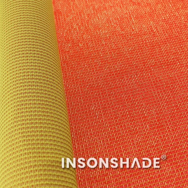 dual color knit shade fabric