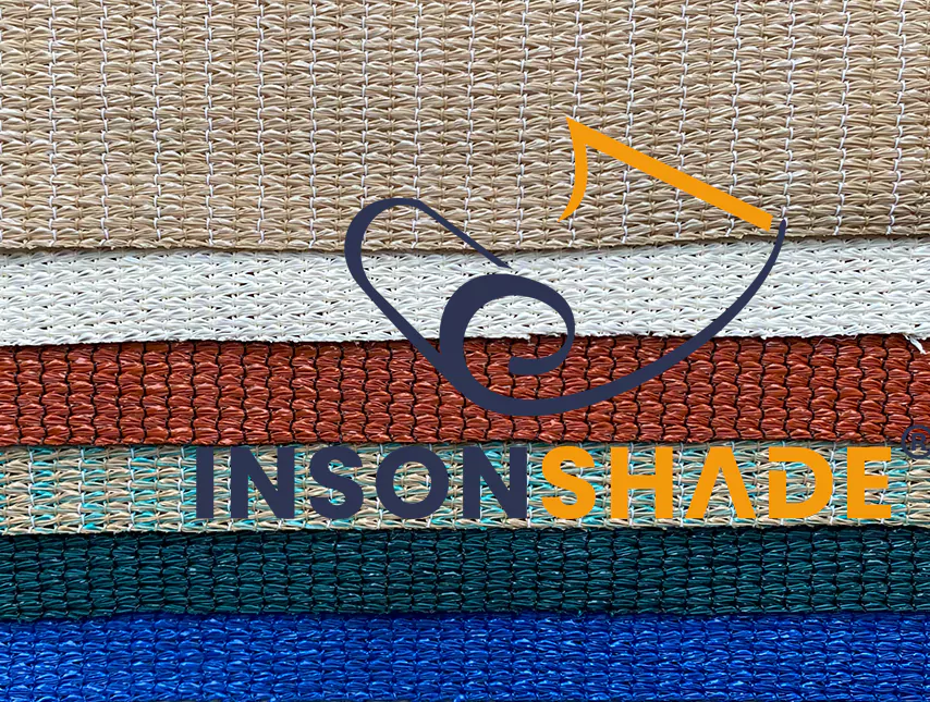 CLOSE UP IMAGE OF SHADE CLOTH FOR AGRICULTURAL AND COMMERCIAL SHADES - MULTIPLE COLOR