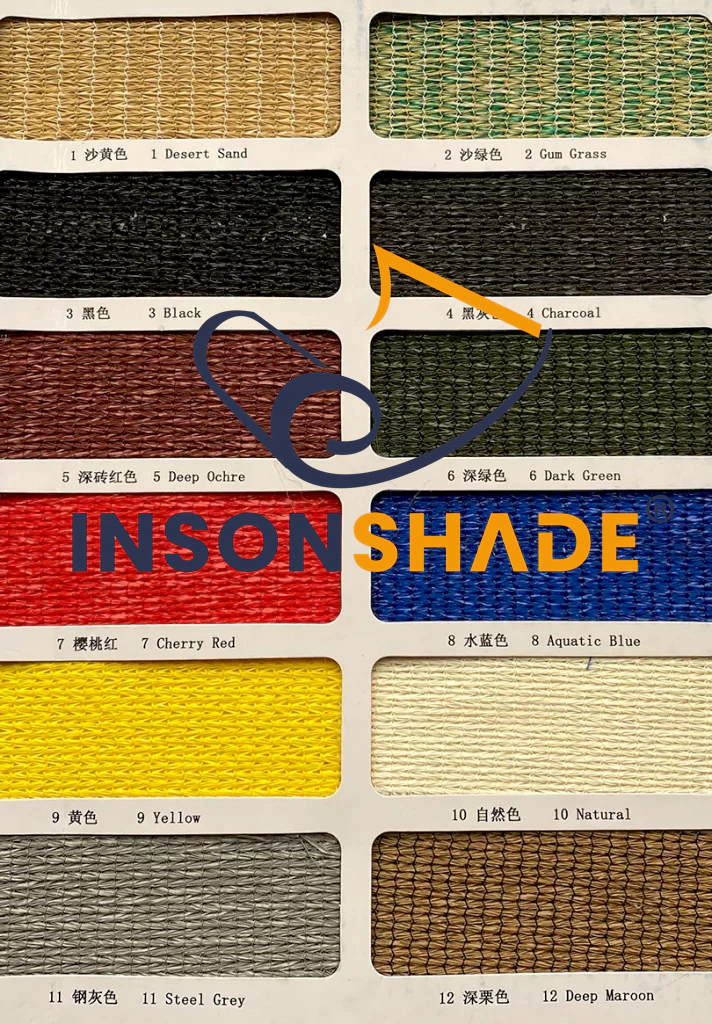 COLLECTION OF SHADE CLOTH FOR AGRICULTURAL AND COMMERCIAL SHADES