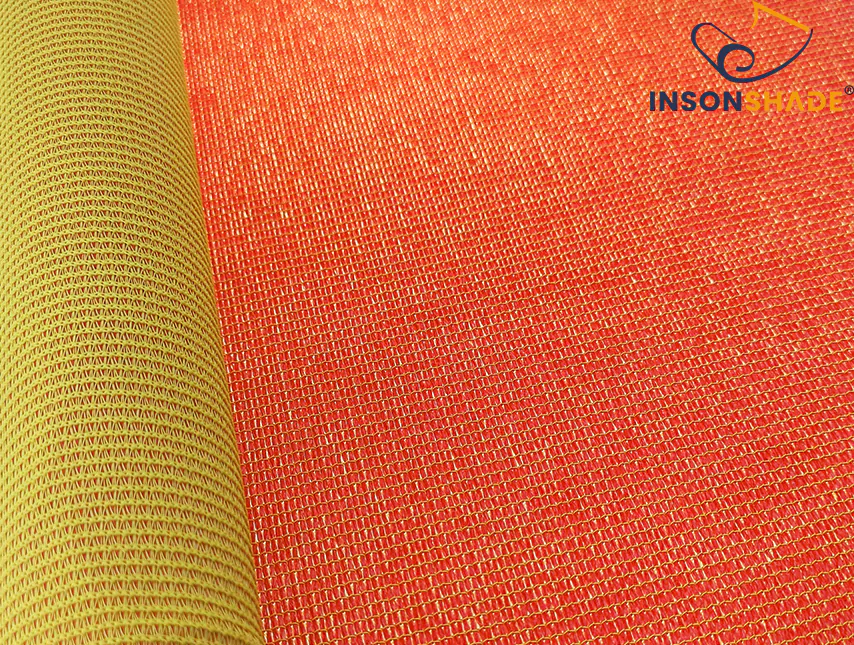 CLOSE UP IMAGE OF SHADE CLOTH FOR AGRICULTURAL AND COMMERCIAL SHADES - DOUBLE COLOR