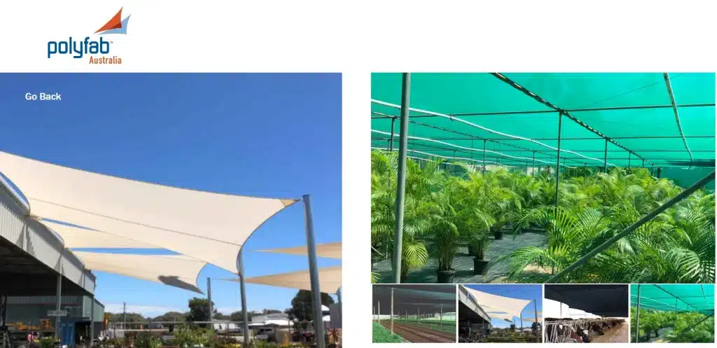 Polyfab shade cloth