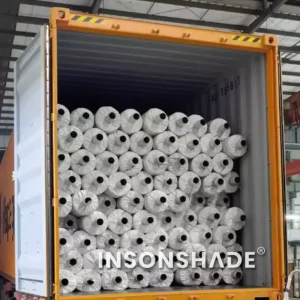 commercial shade cloth rolls shipment