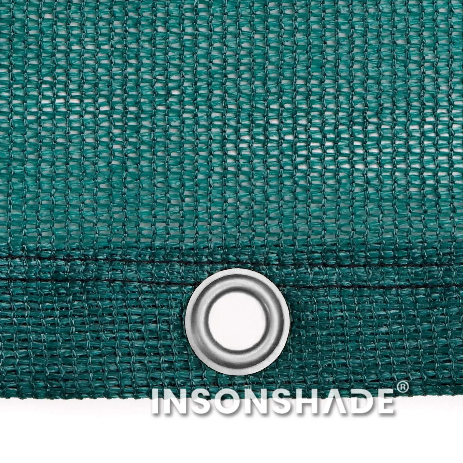 Fence screen fabric with grommets
