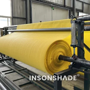 yellow shade cloth fabric