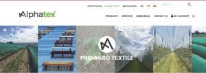 Alphatex hail netting supplier in Europe