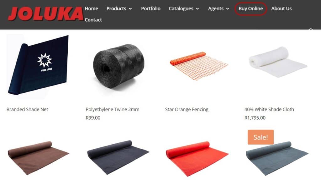 Joluka Shade Cloth Products