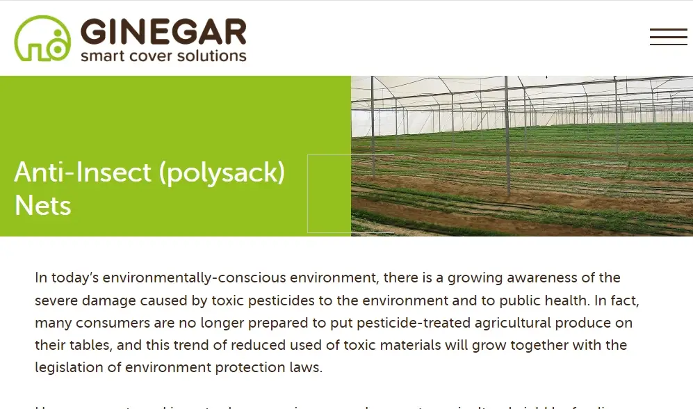 GINEGAR insect netting