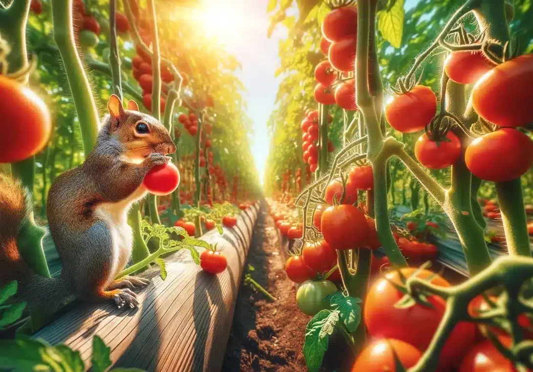 Squirrels Eating Tomato Plants