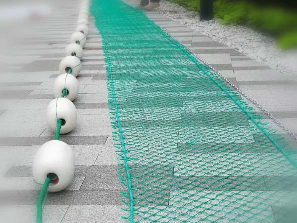 Waterway debris interception netting