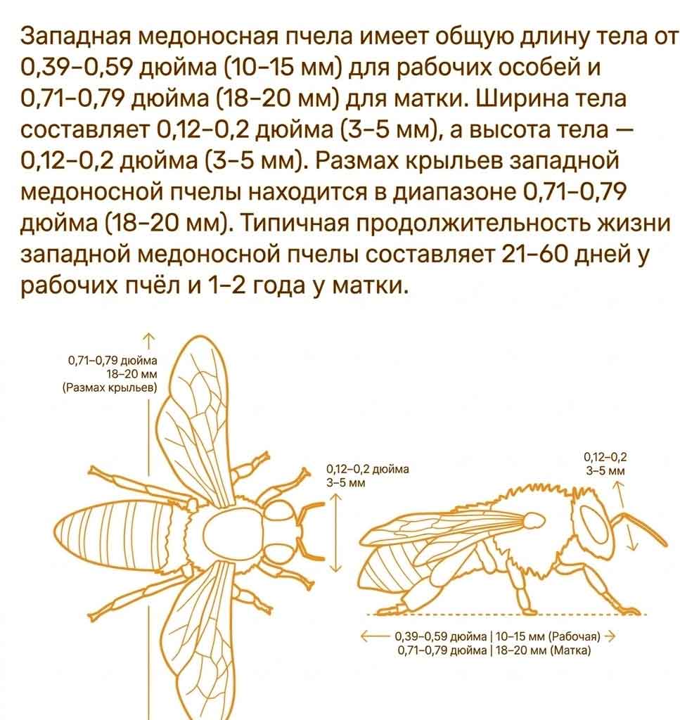 Размер Apis mellifera